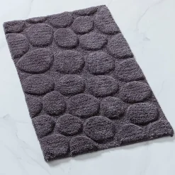 KSP Plush Pebble Anti-Skid Cotton Bathmat 20x32