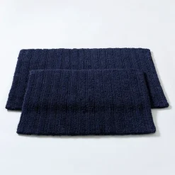 KSP Plush Stripe Cotton Reversible Bathmat 20x32