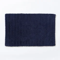 KSP Plush Stripe Cotton Reversible Bathmat 20x32
