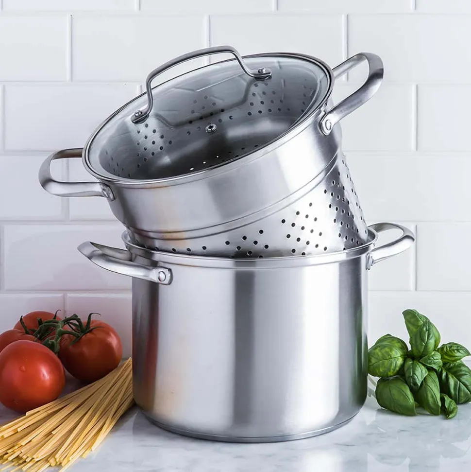 KSP Pro-Form Pasta Cooker Combo - Set of 4 (Stainless Steel)