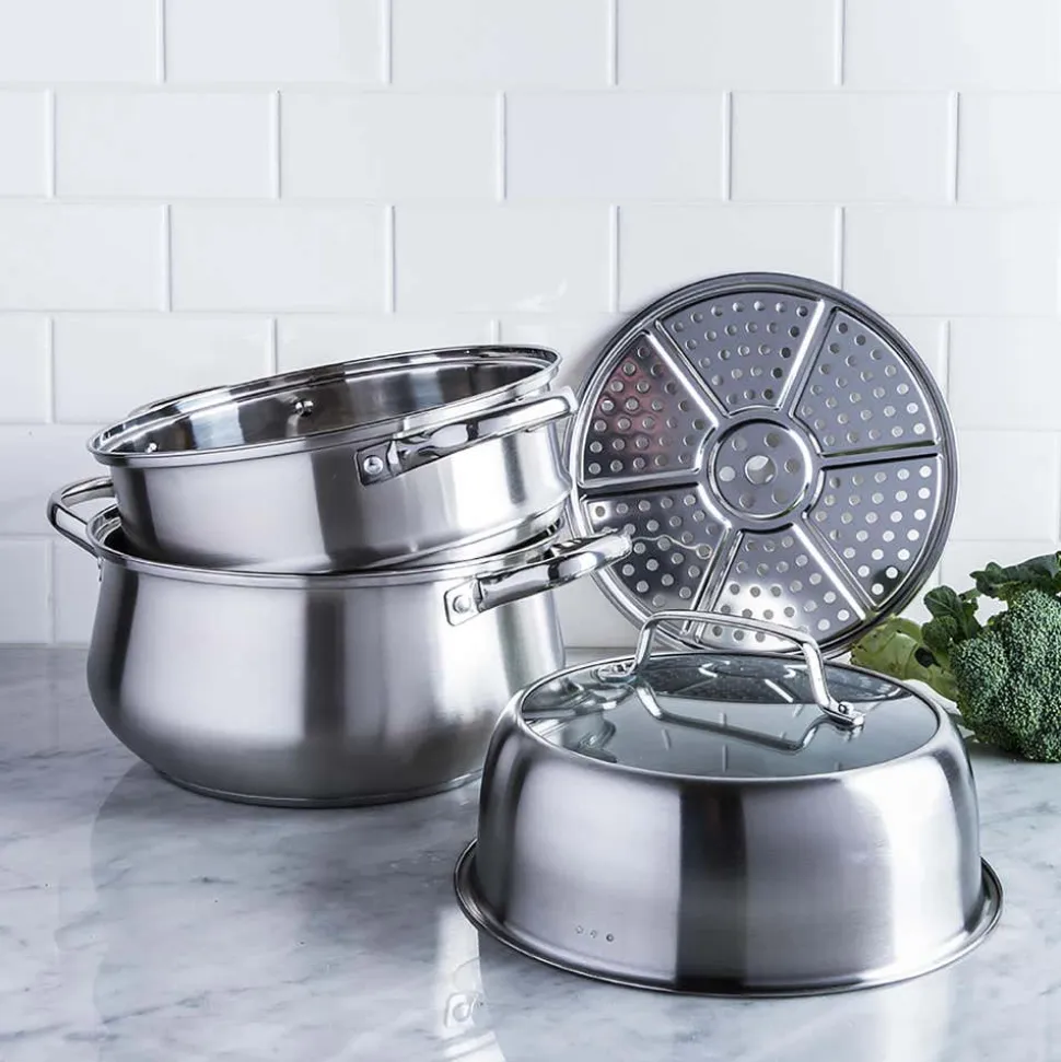 KSP Pro-Form Steamer Pot - Set of 4 (Stainless Steel)