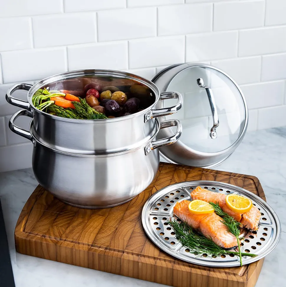 KSP Pro-Form Steamer Pot - Set of 4 (Stainless Steel)