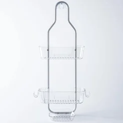 KSP Purestor 3-Tier Shower Caddy (Clear/Aluminum)