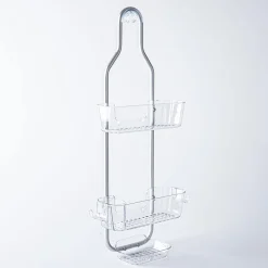 KSP Purestor 3-Tier Shower Caddy (Clear/Aluminum)
