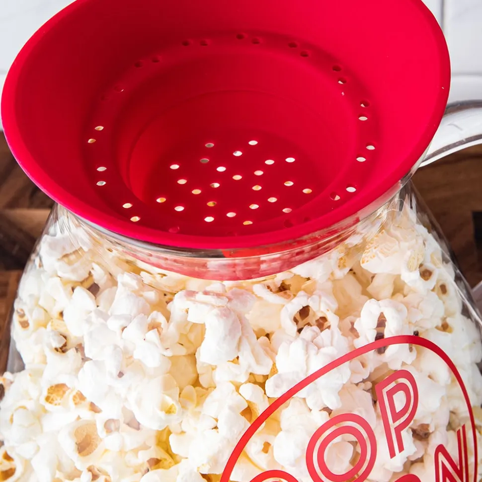 KSP Quikpop Glass Popcorn Maker with Silicone
