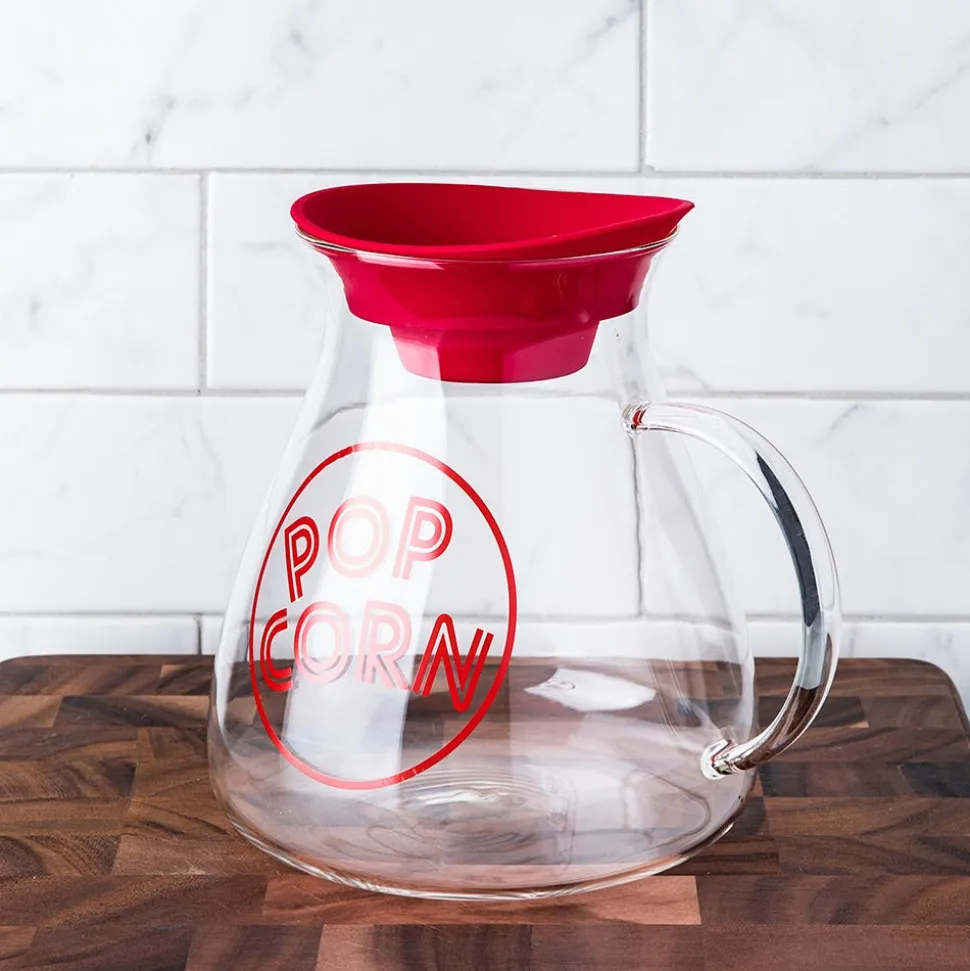 KSP Quikpop Glass Popcorn Maker with Silicone