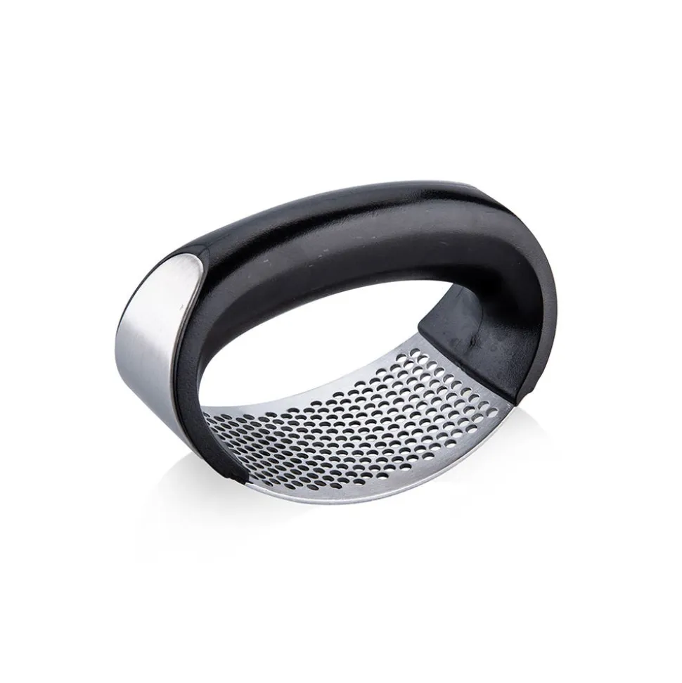 KSP Rocker Garlic Press (Stainless Steel, Black)