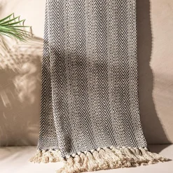 KSP Savo Recylced Cotton Throw (Blue)