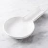 KSP Scoop Porcelain Flat Spoon Rest (White) 24 x 12.5 x 3 cm