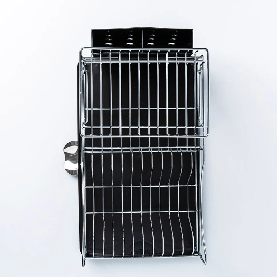KSP Scoop 2-Tier Dish Rack - Black