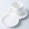 KSP Side Car Porcelain Cup & Saucer (White)