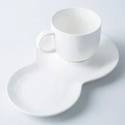 KSP Side Car Porcelain Cup & Saucer (White)