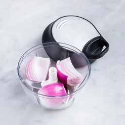 KSP Simple Pull Mini Vegetable Chopper (Black/Stainless Steel)