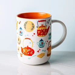 KSP Simply 'Tea Time' Porcelain Mug 16oz.