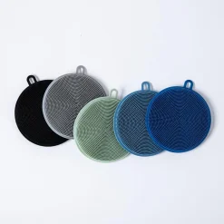 KSP Sinksmart 'Round' Silicone Scrubber Sponge (Grey)