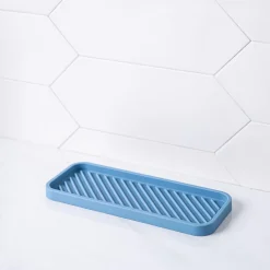 KSP Sinksmart Silicone Sink Organizer Tray (Slate Blue)
