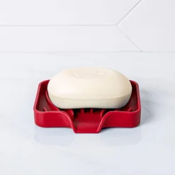 KSP Sinksmart Silicone Soap/Sponge Holder (Red)