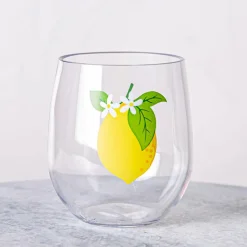 KSP Sip 'Lemon' Stemless Wine Glass