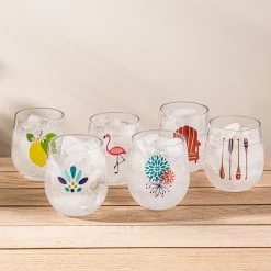 KSP Sip 'Lemon' Stemless Wine Glass