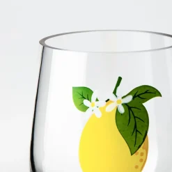 KSP Sip 'Lemon' Stemless Wine Glass