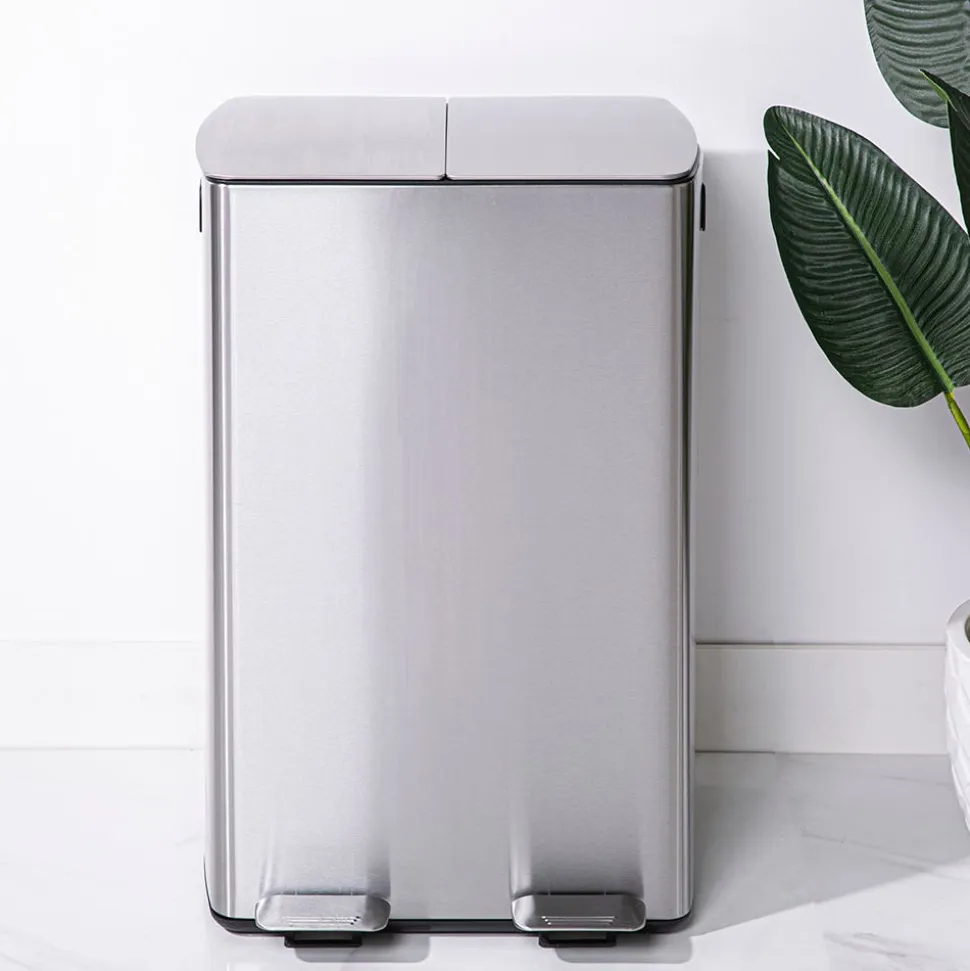 KSP Sleek Double Step Garbage Can (60 L)