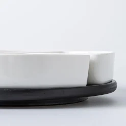 KSP Snack Porcelain Serving Set - Set of 4 (White)