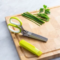 KSP Snip-It Herb Scissor with Sheath (Green/Stainless Steel)