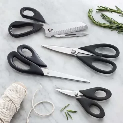 KSP Snip-It Multi Purpose Scissors Combo - Set of 4 (Black)