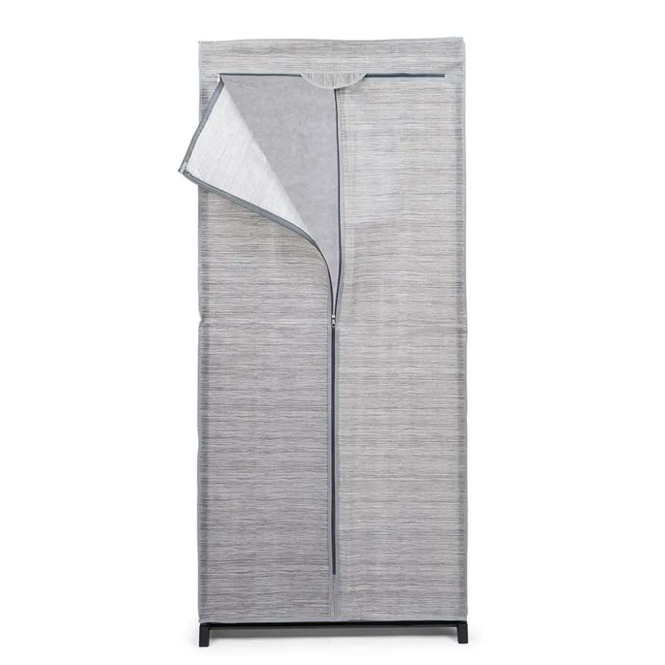 KSP Softstor 'Linen Look' Fabric Wardrobe (Grey)