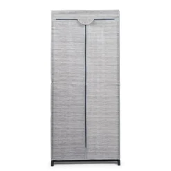 KSP Softstor 'Linen Look' Fabric Wardrobe (Grey)