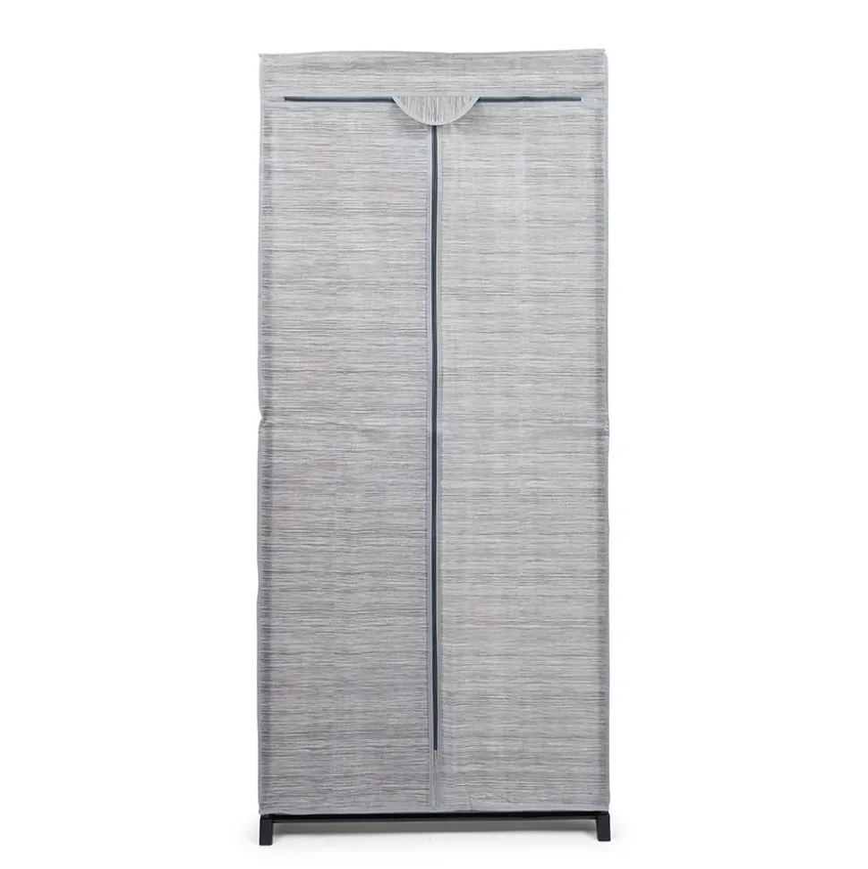 KSP Softstor 'Linen Look' Fabric Wardrobe (Grey)
