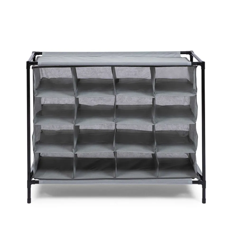 KSP Softstor 'Original' Fabric Shoe Cabinet 16-Shoe (Grey)
