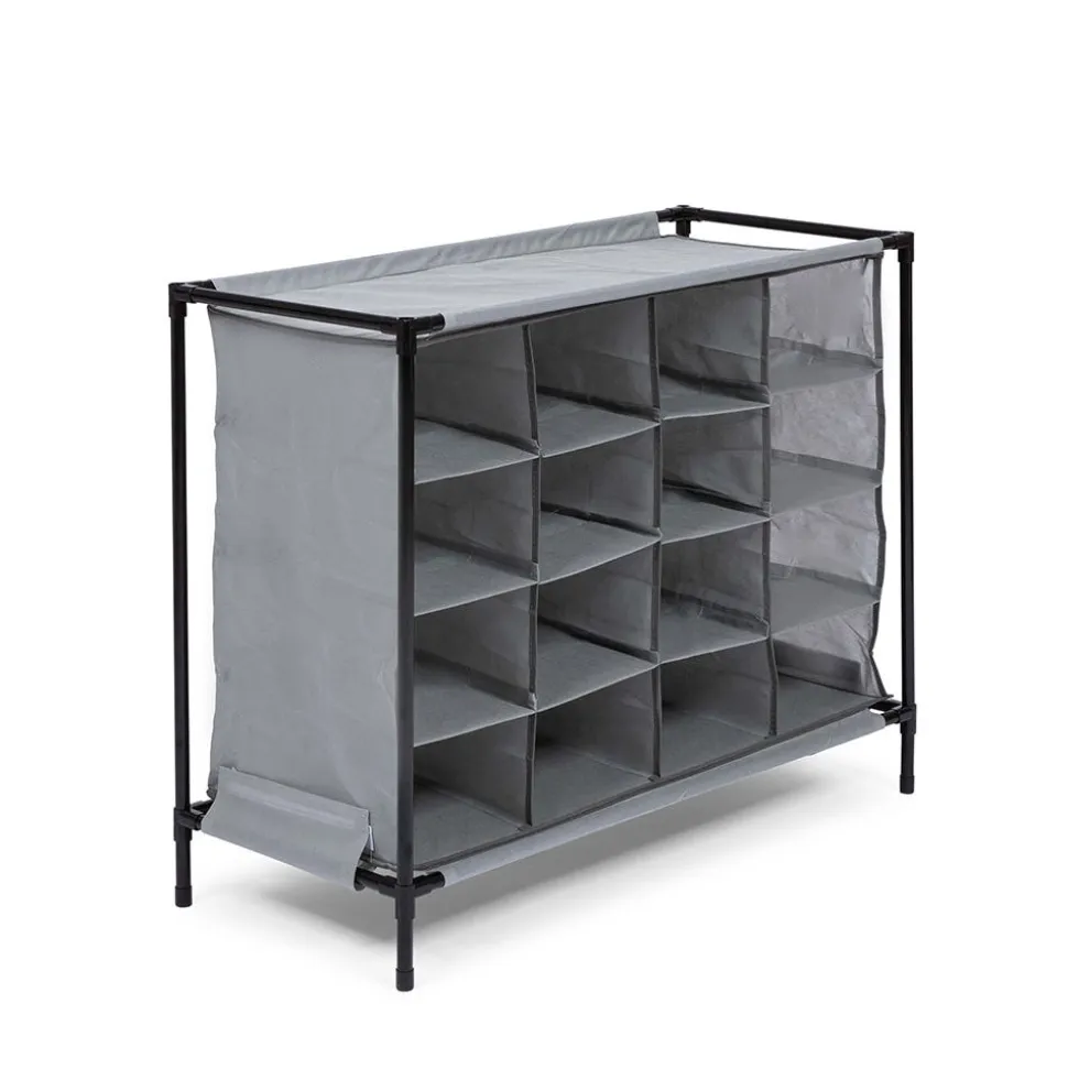 KSP Softstor 'Original' Fabric Shoe Cabinet 16-Shoe (Grey)