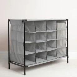 KSP Softstor 'Original' Fabric Shoe Cabinet 16-Shoe (Grey)