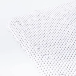 KSP Soft Touch Foam Pvc Non-Slip Suction Tubmat (White)