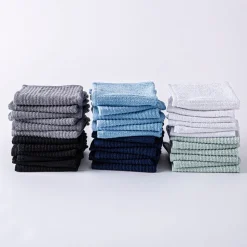 KSP Soft Touch 100% Recycled Cotton Wash Cloth - Set/6 (White)