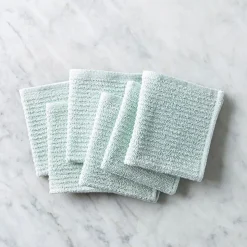 KSP Soft Touch 100% Recycled Cotton Wash Cloth - Set/6 (Sage)