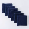 KSP Soft Touch 100% Recycled Cotton Wash Cloth - Set/6 (Navy)