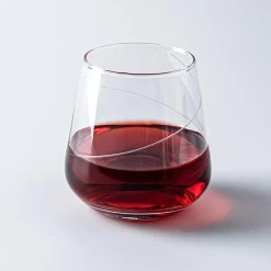 KSP Soiree Etched Stemless Wine Glass - Set of 4 (11.5oz)