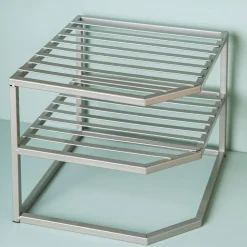 KSP Space Logic Corner Shelf 2-Tier (Grey) 10x10x9