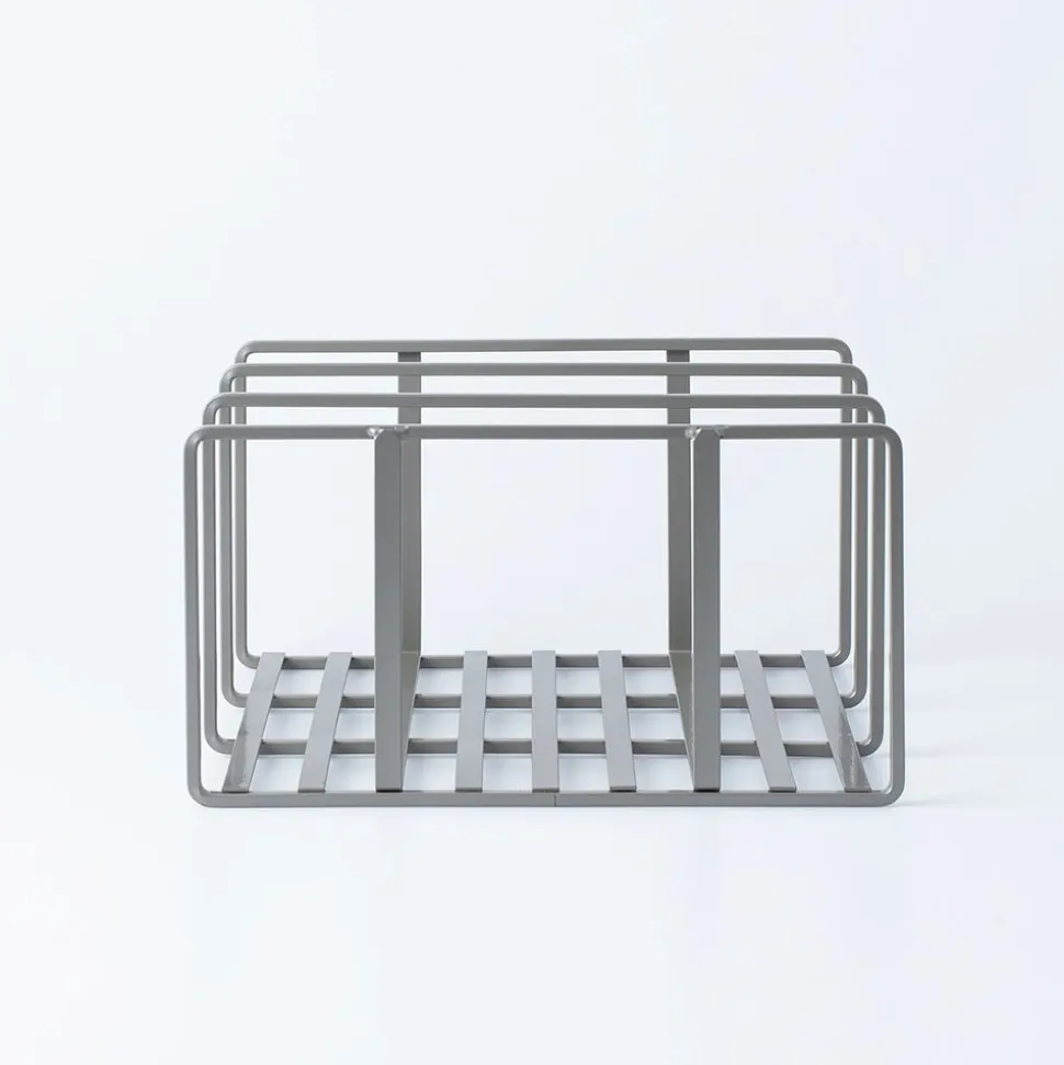 KSP Space Logic Divided Pan-Board Rack (Grey) 10x8.5x6"