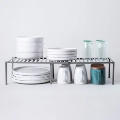 KSP Space Logic Expandable Kitchen Shelf (Grey) 30x9x6"