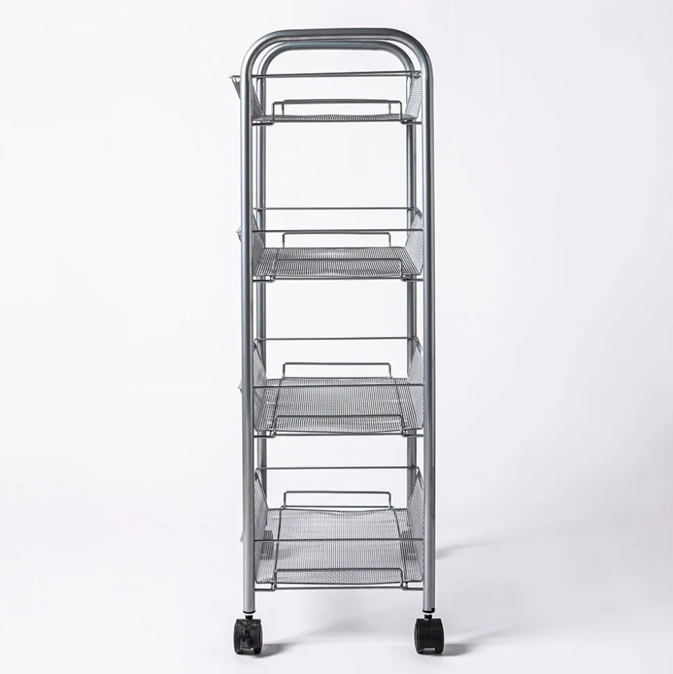 KSP Space Logic Rolling Storage Rack (Silver) 44.5 x 27 x 84 cm