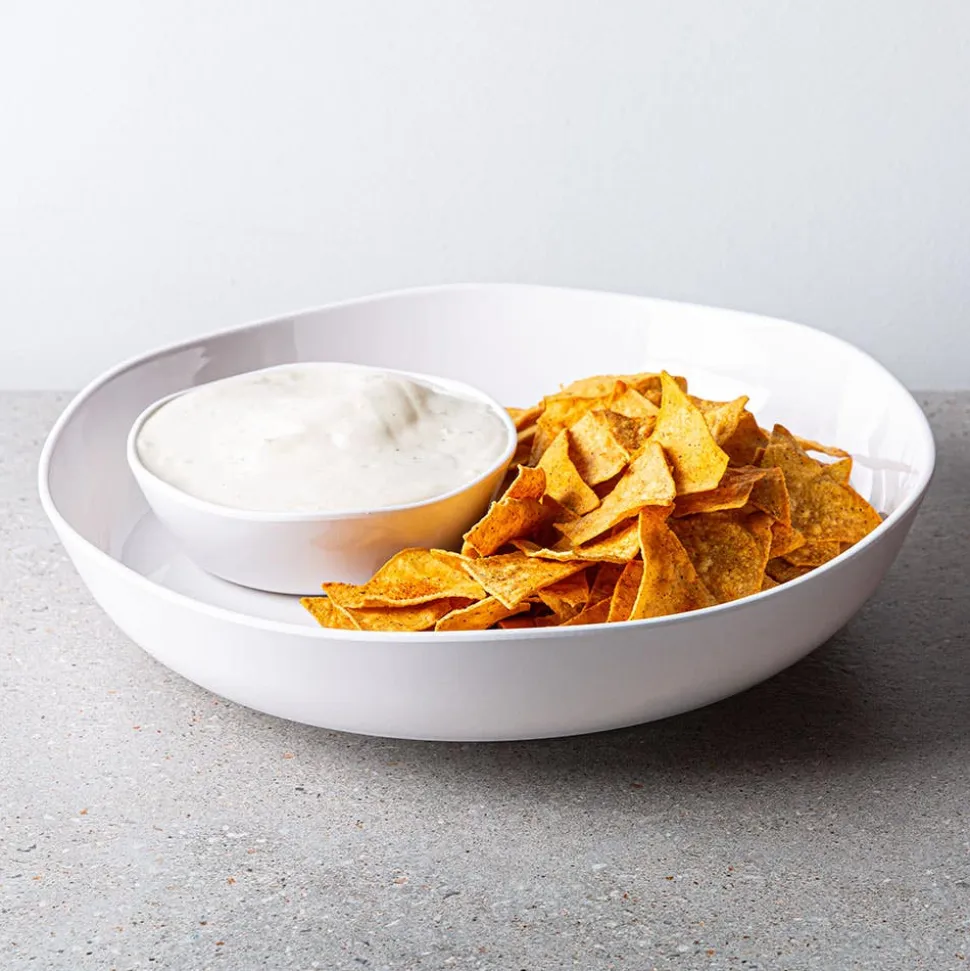 KSP Spin Melamine Turntable Tray - Set of 7 15" Dia. (White)