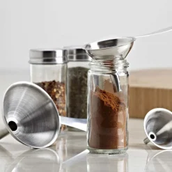 KSP Stelo Funnel with Handle - Set of 3 (Stainless Steel)