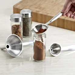 KSP Stelo Funnel with Handle - Set of 3 (Stainless Steel)