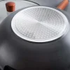 KSP Stir-Fry Non-Stick Wok with Wood Handle (Black/Natural)