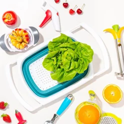 KSP Stretch Over The Sink Colander (Red)