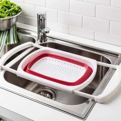 KSP Stretch Over The Sink Colander (Red)