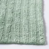 KSP Stripe Cotton Bathmat Reversible 20x32" (Smoke Green)